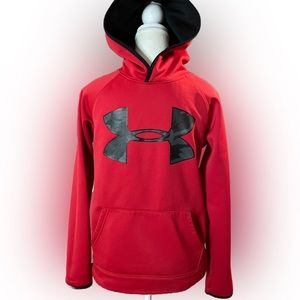 Under Armour Storm Youth Red & Black Camo Logo Hoodie